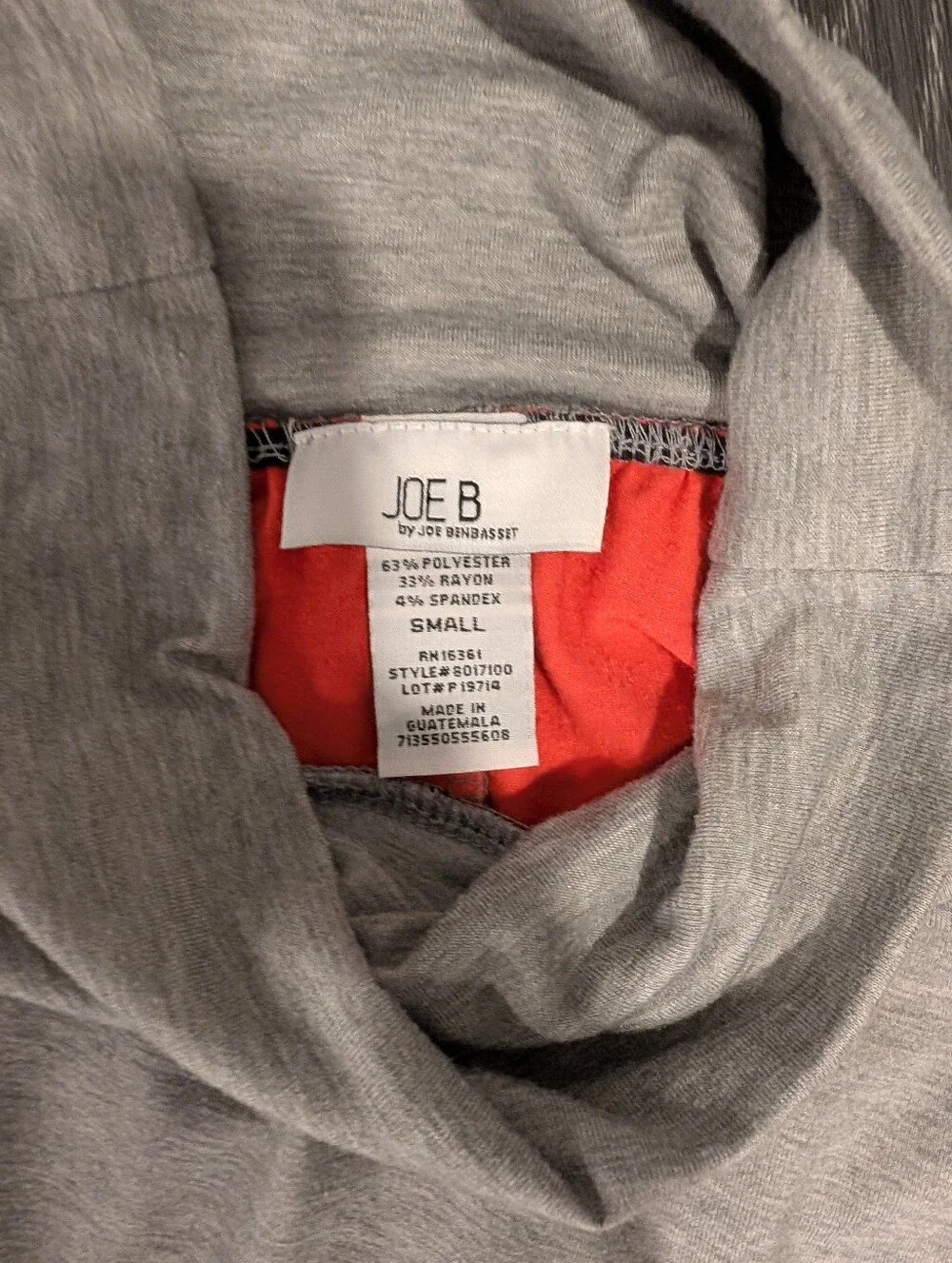 Grey and Red Colorblock Maxi Skirt